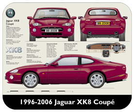 Jaguar XK8 Coupe 1996-2006 Place Mat, Small